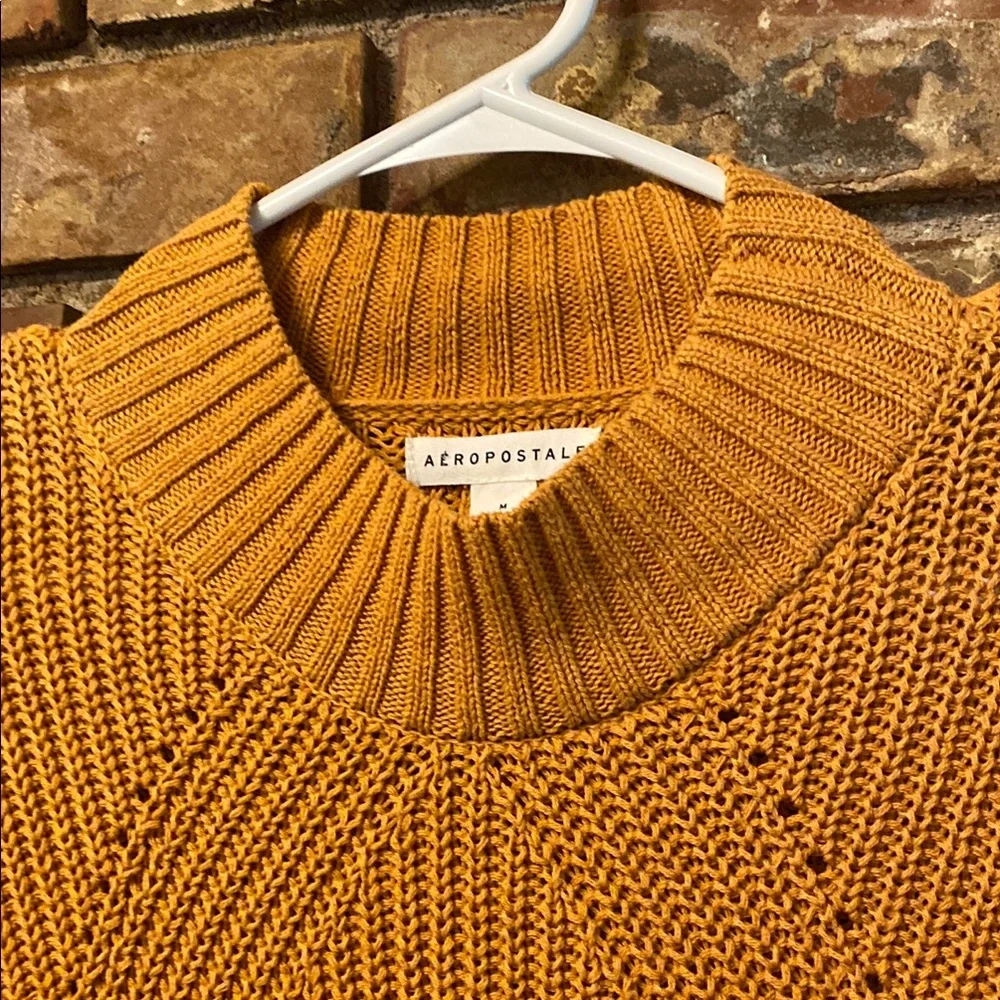 Aeropostale Cable Knit Boxy Fit  Sweater / Preppy / Comfy / Cozy / Chunky - Picture 3 of 8